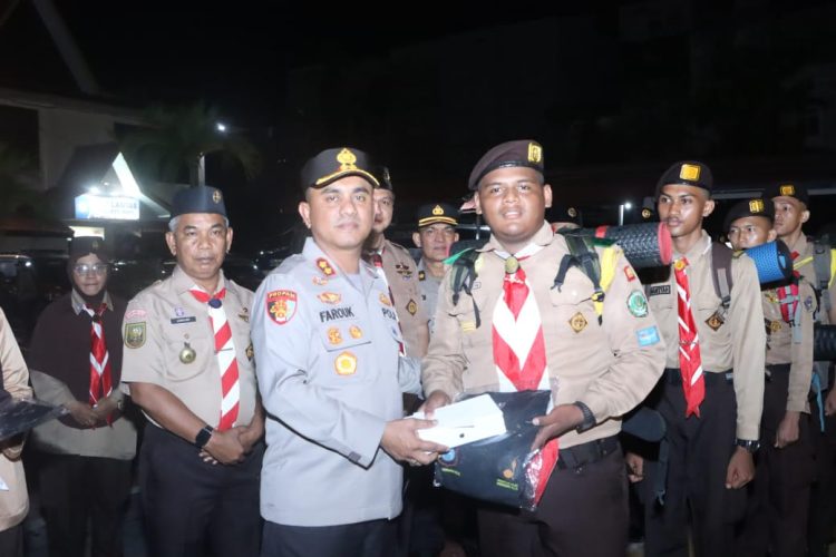 pramuka inhil bawa misi kemanusiaan di jambore karhutla riau 2025