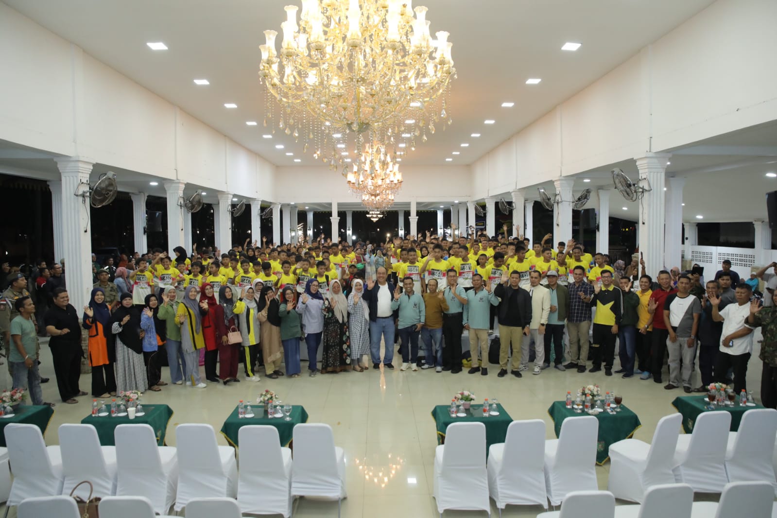 ratusan pelajar asahan meriahkan festival fun run sumut 2025