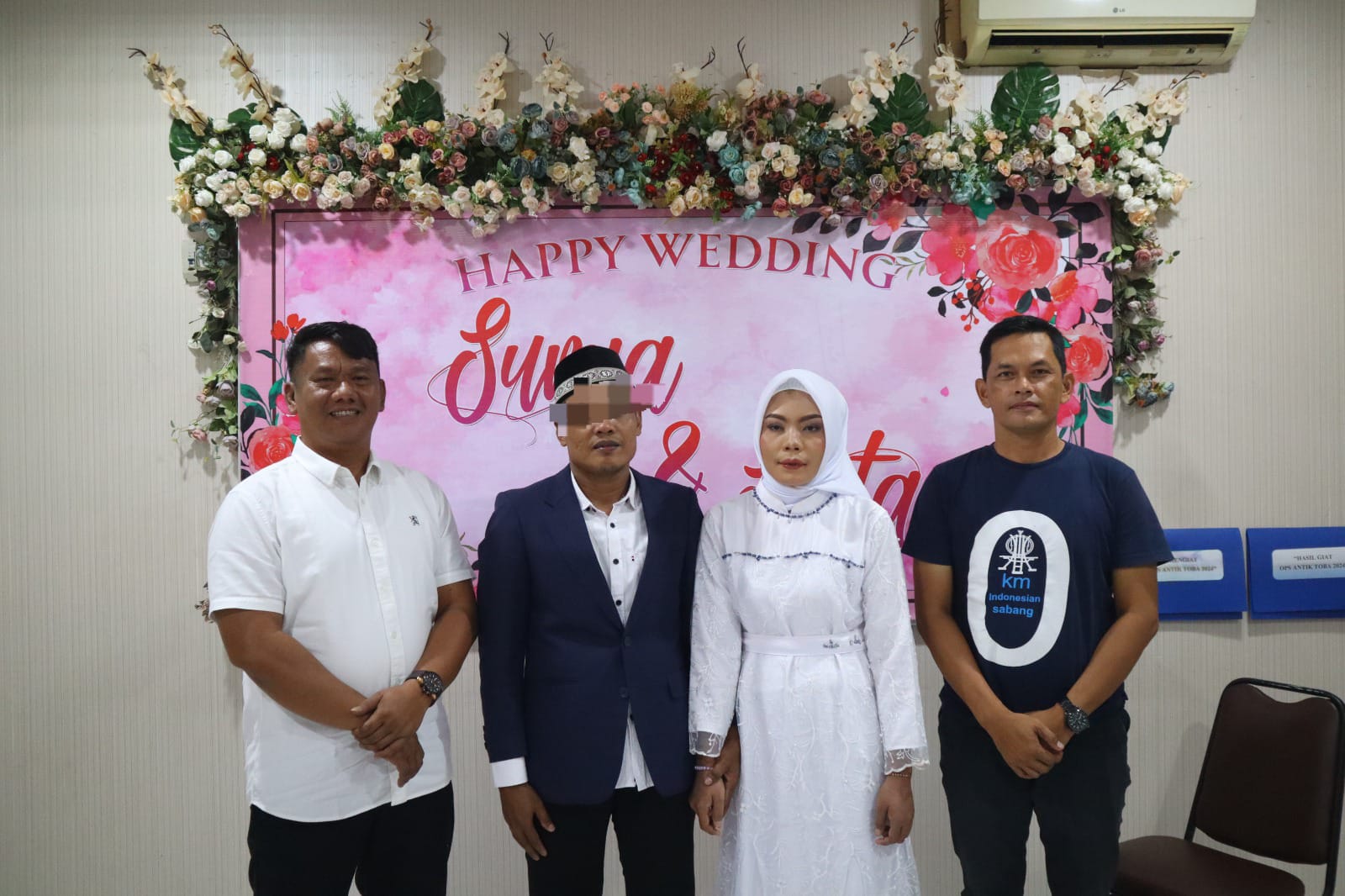 janji suci dibalik jeruji, tahanan narkoba di pematangsiantar nikahi pujaan hati