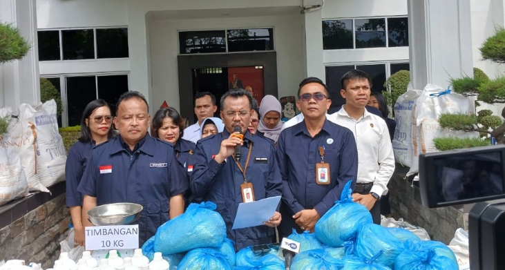 bbpom razia di siantar, targetnya mie berformalin yang diproduksi yang diduga masih banyak beredar di pasaran.