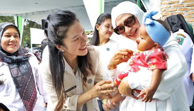 ketua tp pkk kabupaten simalungun lakukan kunjungan dalam rangka pembinaan program pkk di tiga nagori percontohan, rabu 30 april 2025.