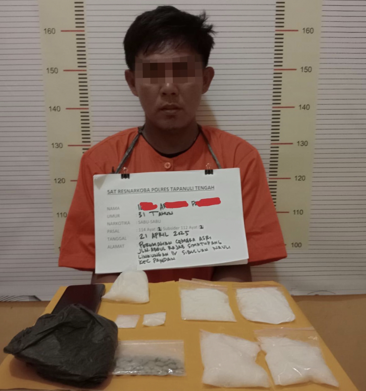 satresnarkoba polres tapanuli tengah berhasil membongkar jaringan narkoba yang menghubungkan kota sibolga dan tapteng.