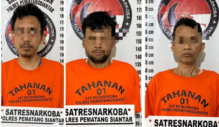 ketiga tersangka diamankan petugas. (ist)