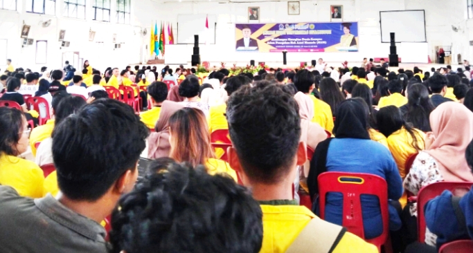 rasa kecewa menyelimuti mahasiswa yang mengikuti kuliah umum wakil menteri hak azasi manusia (wamen ham) mugiyanto.