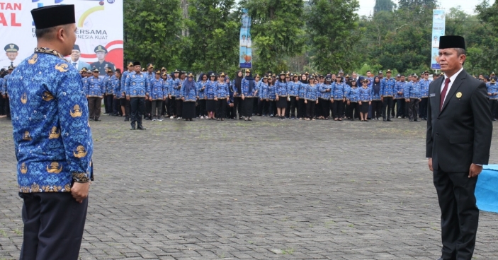 pemerintah kabupaten (pemkab) simalungun gelar upacara peringatan hari kebangkitan nasional (harkitnas) ke 117 tahun.