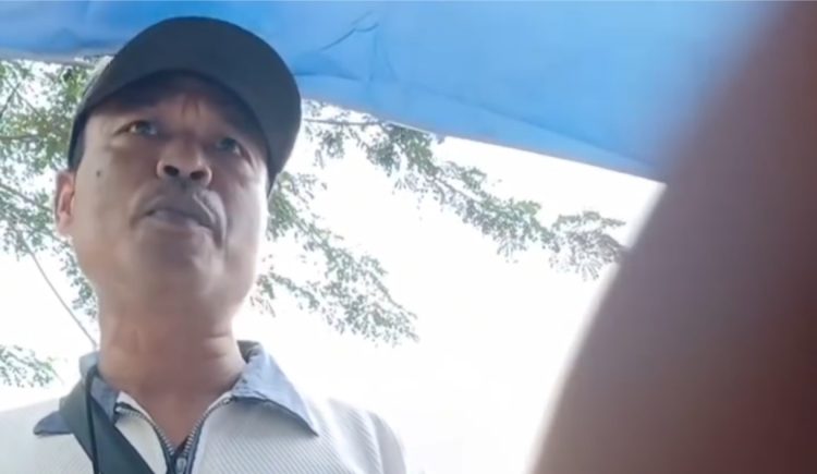Pungli terang-terangan di lapangan adam malik: "rekam aja kau pikir aku takut" pelaku pungli di lapangan adam malik viral di media sosial. ist