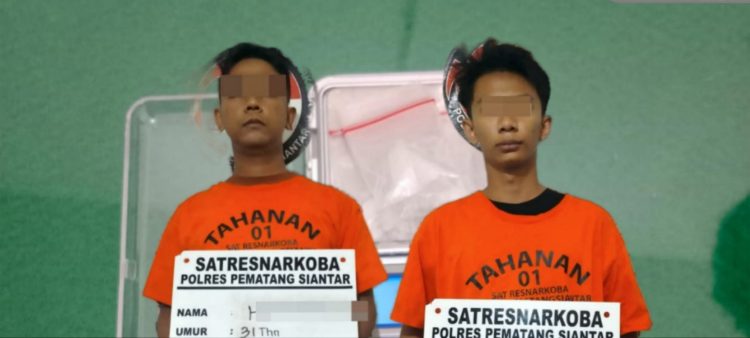 Dua pemuda asal medan dan sidempuan ditangkap di siantar kedua tersangka diamankan. ist