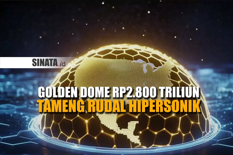 donald trump, resmi mengumumkan peluncuran proyek tameng rudal ambisius bernama golden dome, sebuah sistem perisai udara futuristik.