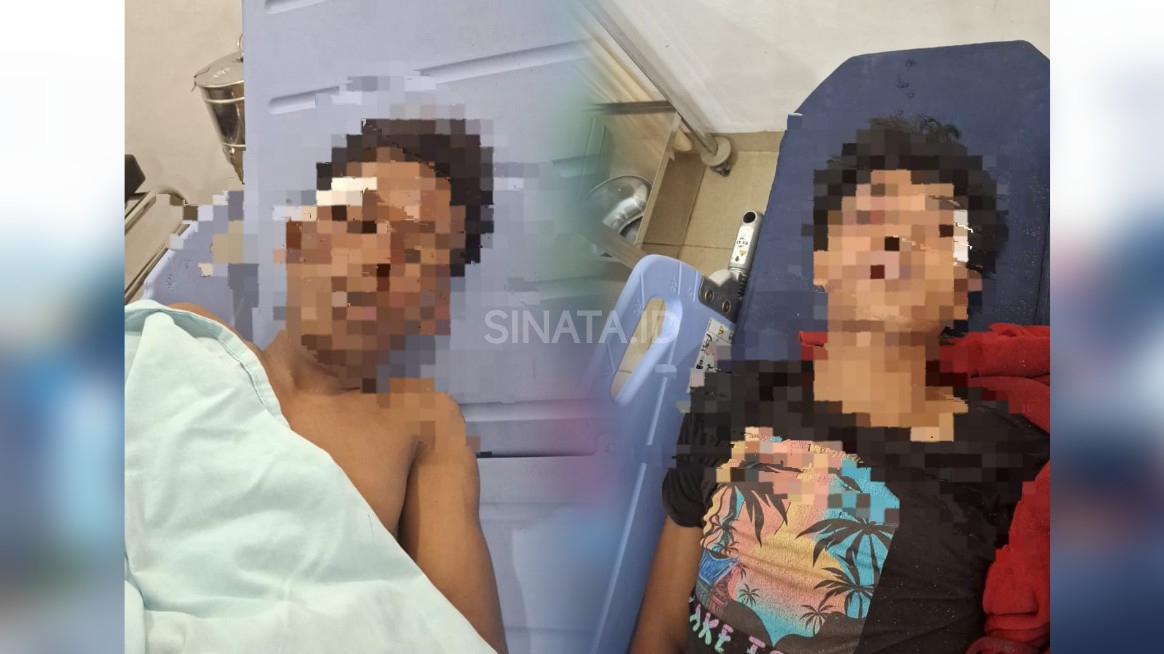 dua penjambret mendapatkan perawatan medis. ist