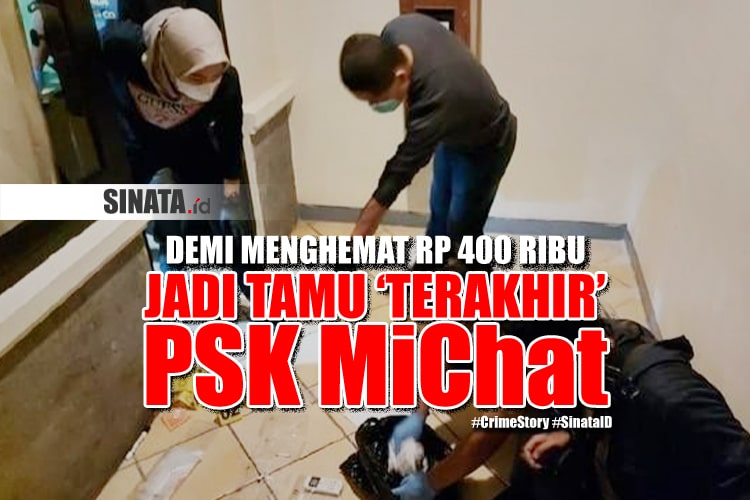 refi menghujamkan pisaunya ke tubuh wanita prostitusi daring (michat), lalu menekannya dengan bantal hingga napas terakhir ica terhenti.
