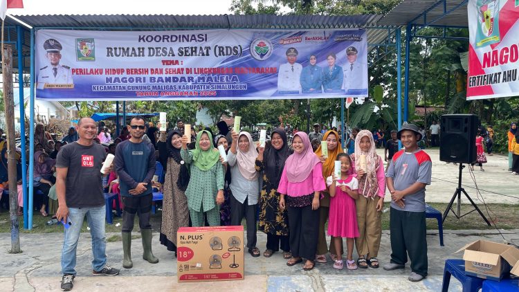 Kegiatan Rumah Desa Sehat (RDS) di Nagori Bandar Malela. (foto: sinata/hendri)