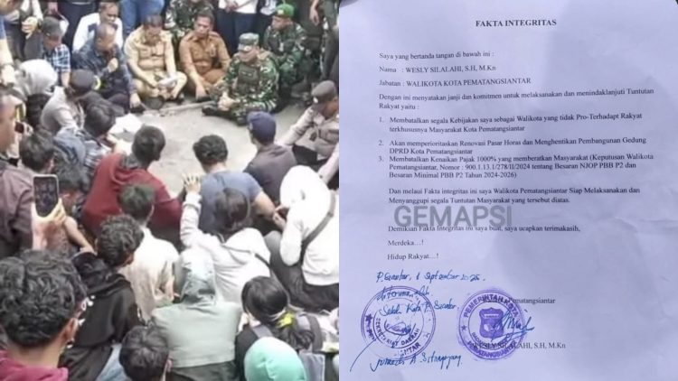 Masyarakat Kawal Janji Wali Kota Usai Penandatanganan Pakta Integritas di Tengah Gelombang Demonstrasi