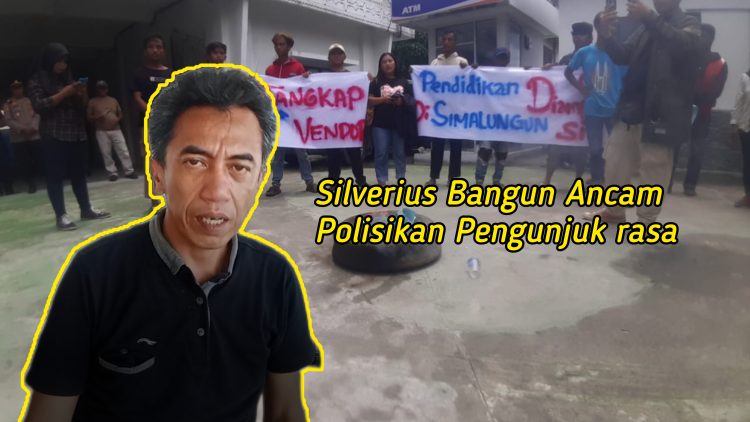 silverius bangun bantah terlibat pengadaan seragam olahraga, ancam polisikan pengunjuk rasa