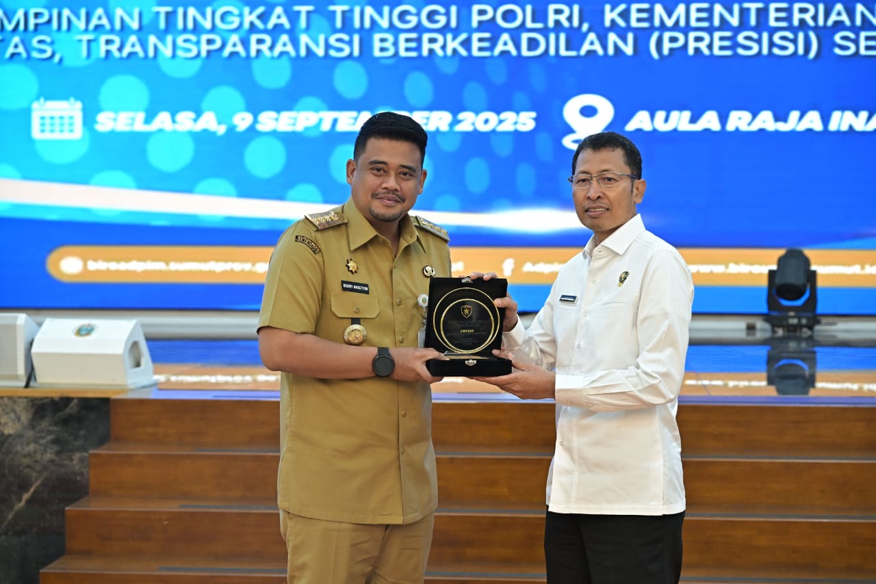 bobby nasution menyambut peserta sespimti polri dikreg ke-34 dan mengajak forkopimda, kabupaten/kota, serta masyarakat bersinergi mendorong pembangunan sumatera utara.