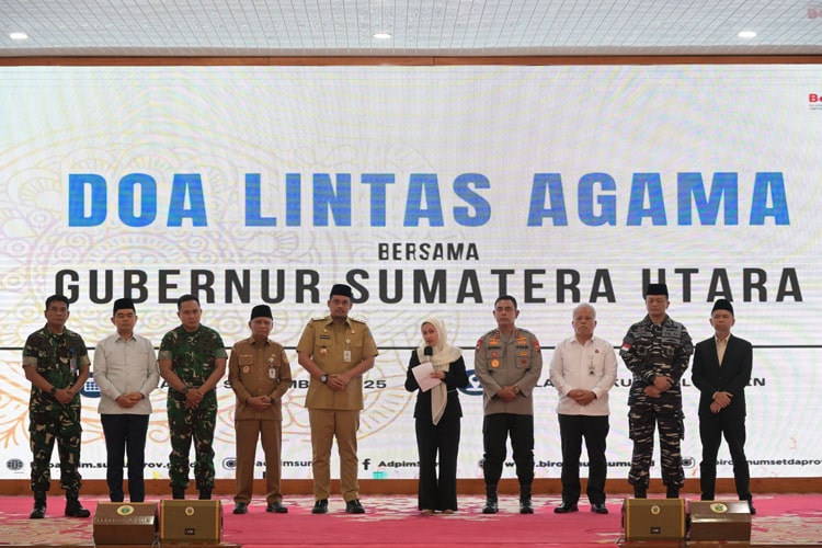 Gelar Doa Lintas Agama, Forkopimda dan Tokoh Masyarakat Komit Jaga Keamanan Sumut