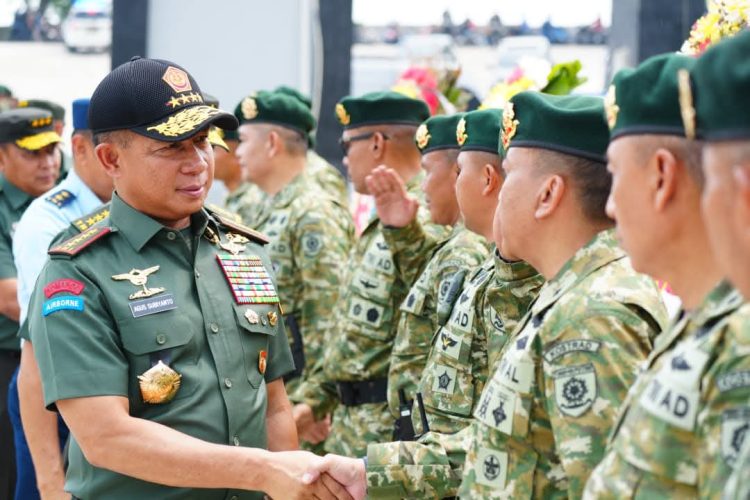 24 pati tni isi posisi strategis di kementerian pertahanan jenderal agus subiyanto. ist