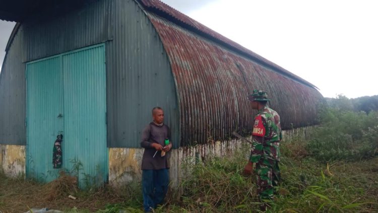 Bekas gudang amunisi di dairi disulap jadi kamp tentara bekas gudang amunisi dibersihkan untuk dipakai tentara. ist