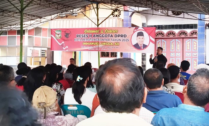 Gelar reses, anggota dprd siantar noel tampung keluhan warga noel, anggota dprd siantar saat menggelar reses