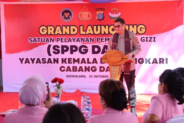 irwasda poldasu launching sppg ykb cabang dairi, dukung program nasional