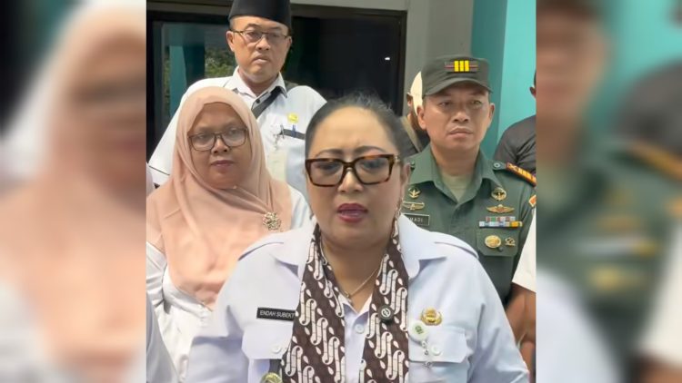 Sidak dapur mbg, bupati gunungkidul temukan kondisi tak higienis bupati gunung kidul endah subekti. ist