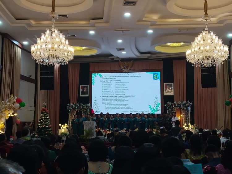 Perumda tirta uli didorong perkuat pelayanan kepada masyarakat perumda tirta uli rayakan natal. foto: hendrik/sinata