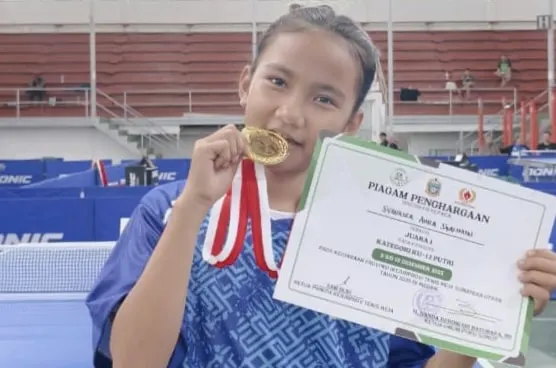 Atlet cilik labuhanbatu sabet emas tunggal putri ku 12 di kejurprov ptmsi sumut 2025 atlet ptmsi labuhanbatu meraih juara i tunggal putri ku 12 pada kejurprov ptmsi sumut 2025 di gor veteran medan, menegaskan prestasi atlet muda daerah.