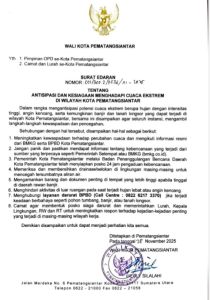 Antisipasi cuaca ekstrem melalui se wali kota siantar 001 masih berlaku antisipasi cuaca ekstrem melalui se wali kota siantar 001 masih berlaku