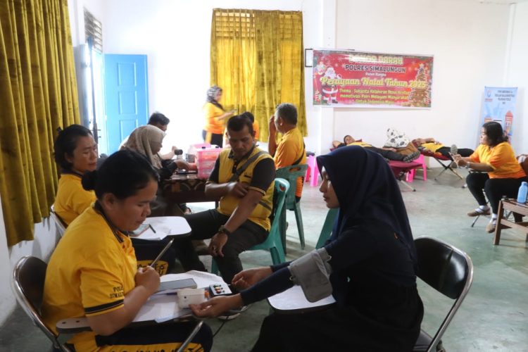 Jelang natal 2025, personel polres simalungun donor darah untuk masyarakat jelang natal 2025, personel polres simalungun donor darah untuk masyarakat